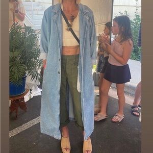 Vintage denim duster.